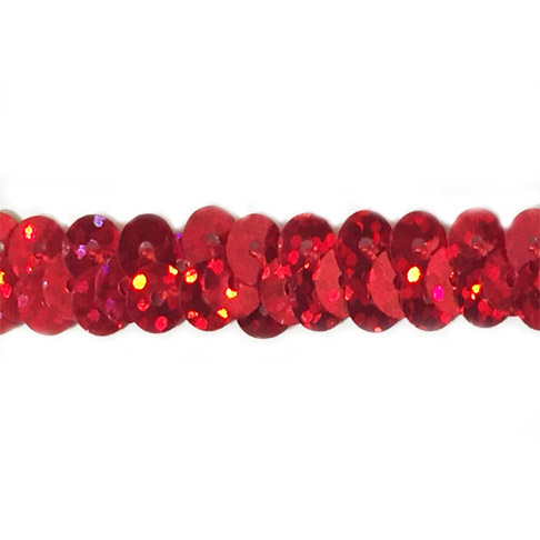 1 soros hologrammos elasztikus flitterbortni, 1,5 cm széles